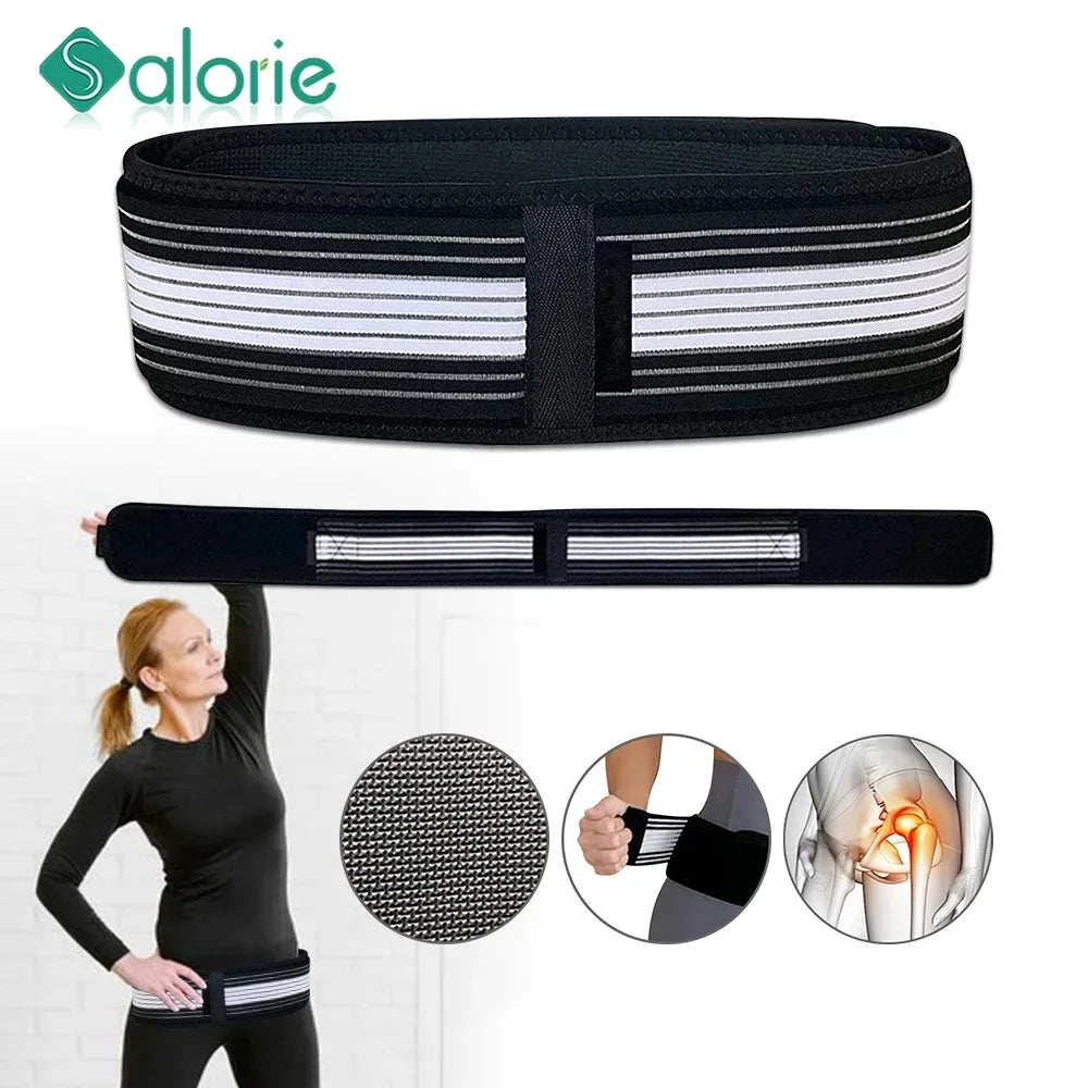 Waist Belt Sacroiliac SI Joint Hip Belt Lower Back Support-Hip Braces for Hip Pain Pelvic Support Belt Sciatica Pelvis Lumbar